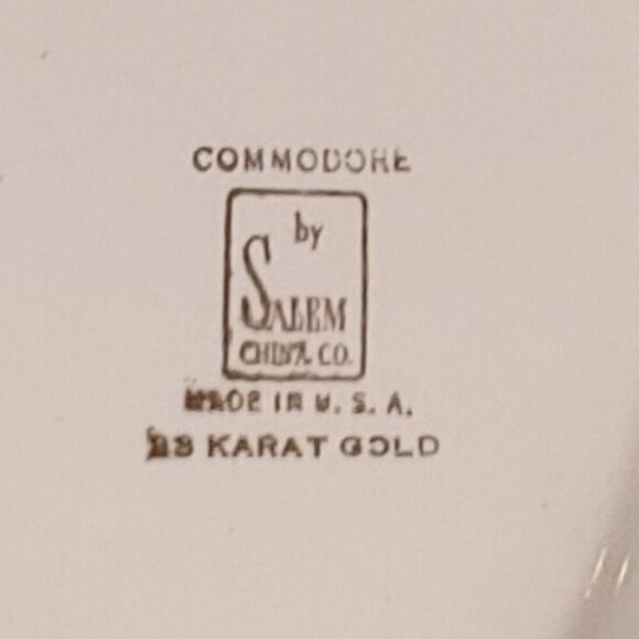 14" Oval Serving Platter in Commodore by Salem - Picture 6 of 6